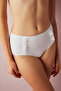 Beyaz Basic Yüksek Bel Bikini Altı