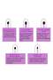 5-Piece Travel Makeup Brush Set, Premium Synthetic Soft Bristle Eyeshadow Brushes, Portable Makeup Tools, Purple