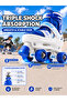 Adjustable Kids Roller Skates, S/M/L Size Options by EU Shoe Size, Breathable Mesh Quad Skates with Front Brake, Shock Absorption, Secure Buckle Strap and Laces - 3