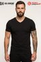 2552 Men's V-Neck Warm Anti-Sweat Short Sleeve Thermal Top Underwear
