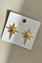 Gold Color Polar Star Daily Earrings - 3
