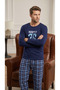 Pajama Set for Men in 100% Cotton Single Jersey Hawaii
