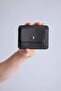Men's Faux Leather Black Card Holder H8747Axns
