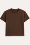 Women's Padded Shoulders Crew Neck Viscose Fabric T-Shirt - 4