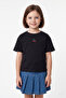 Cherry Embroidered Crew Neck Modal Girls' T-Shirt - 2