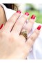 Natural Stone Citrine Natural Stone Inlaid Antique Model Women's Adjustable Ring Euy72S - 2