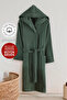 Talu Unisex Hooded Bathrobe, 100% Cotton, Durable, Quick Drying, Soft Comfort