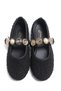 Women's Ballerinas Comfortable Lightweight Ballerinas Buckle Detailed Juvite Fabric Ballerinas - 3
