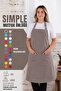 Simple kitchen apron with adjustable strap - 3