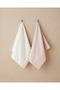 Soft Ruffle Cotton Face Towel 50X80 cm Ivory - 3
