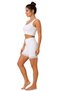 Nilla 6-Pack Women's White-Tan 100% Cotton Above Knee Lace Flexible High Waist Comfortable Shorts Panties - 2