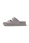 Elegance 7325 Double Buckle Silver Women's Slippers - 2