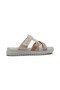 Mr White Orthopedic Crossed Strap Genuine Leather Women's Slippers