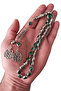 Silver Color Enamel Metal Prayer Beads, Double Kazaz Pattern Metal Tassel Rosary with Gift Box. - 4