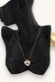 Steel Necklace with Heart and Evil Eye Detail