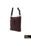 Unisex Burgundy Genuine Leather Messenger Bag 792300721-1 - 3