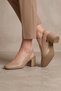 Mink Leather Women's Heeled Shoes 01We5600 - 2