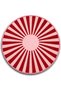 Sdt Red Ray Patterned Woven Base Decorative Carpet Sdt660