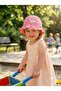100% Cotton Ruffle Heart Patterned Girl Child Hat