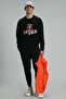 Derek Erkek Sweatshirt Siyah - 2