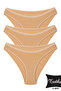 Women's 3-Pack Skin Cotton Lycra Bikini Panties