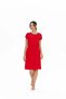 Women's Cotton Nightgown Summer Home Dress Short Sleeve Elastic Waist - 2