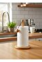 Bamboo Paper Towel Holder – Stylish and Natural Design with Non-Slip Base