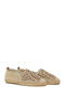 Women's Light Beige Suede Leather Espadrille 26Pfd205110 - 3