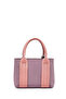 Women's Pink Long Strap Fabric Handbag with Accessories 26Pbd27026F - 4