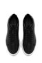 Men's Black Lace-Up Thick-Soled Sports Shoes, Leather Sneaker 26Sfd612818 - 4
