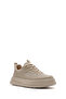 Men's Beige Thick Sole Sports Shoes, Lace-Up Sneaker 25Sfd69366F - 6
