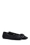 Women's Black Braided Ballerinas 25Sfd443729 - 3