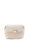 Women's Cream Long Strap Braided Mini Crossbody Bag 26Sbd2706M7 - 3