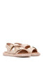 Women's Beige Double Buckle Sandals 25Sfe480518 - 3