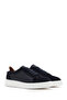 Men's Navy Blue Lace-Up Thick Sole Sports Shoes, Leather Sneaker 26Sfd613014 - 2