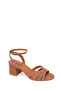Women's Mink Ankle Buckle Thick Heeled Suede Leather Sandals 26Sfd161410 - 8