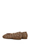 Women's Tan Suede Leather Ballerinas 26Pfd271410 - 6