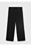 Straight Cut Trousers with Lace-Up - 3