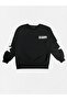 Girl's 100% Cotton Black Color Star Patterned Long Sleeve Winter Tracksuit Set - 5