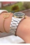 Yellow Silver Color Steel Cord 2 Year Warranty Women Wrist Watch - Bracelet 0850Frc0006-0079 - 3