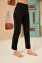 Lycra Long Leggings Black Elastic Waist - 5