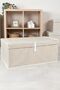 Set of 3 Large Size Covered Storage Boxes 70X40X30 Storage Box Quilt Clothes Organizer Mega Plus - 4