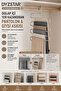 In-Cabinet Space-Saving Trouser Hanger Multi-Layer Metal Clothes Hanger Organizer Hanger