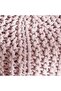 Vivian Cable Knit Foot Stool 40x40 Cm -pink - 2
