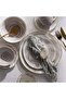 Color Whirl Porcelain Side Plate Dia21cm -grey - 6