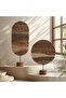 Kinshasa Rattan Abstarct Decor On Stand 40x11x58cm - Brown - 3