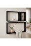 Brooke 3-piece Cube Shelves - Black - 3