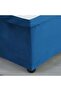 ANNA SINGLE BED VELVET BLUE 90X200 CM - 8