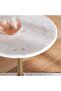 Bronya Accent Table Marble - White Gold - 2