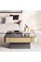 Lugo Coffee Table Large Marble - Gold Black
